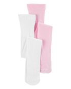Filles - Emballage de 2 collants- Blanc, Rose, image 1 sur 3 diapositives
