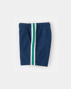 Tout-petit gar&ccedil;on - Short en jersey bouclette &agrave; rayures - Bleu/Vert, image 4 sur 5 diapositives