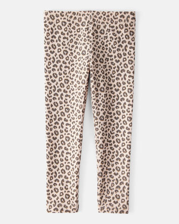 Tout-petit fille - Legging en coton extensible à motifs de léopard - brun, 