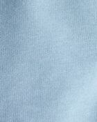 Baby Boy Solid Fleece Cotton Jogger - Blue, image 3 of 4 slides