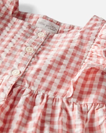 Toddler Gingham Top Made With Organic Cotton, 