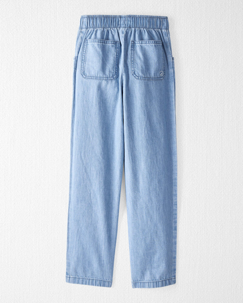 Boys Organic Cotton Chambray Pants, image 2 of 5 slides