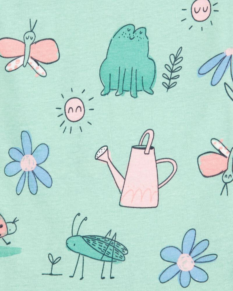 Enfant en bas âge Pyjama 4 pièces en coton à motif de lapin, image 3 sur 4 diapositives