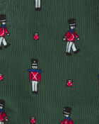 Baby Boy Nutcracker Corduroy Overalls - Green, image 3 of 4 slides