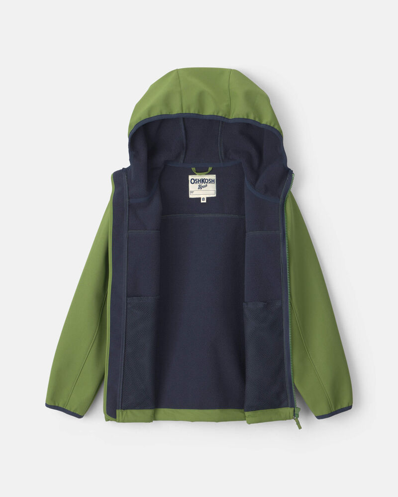 Boys Colour Changing Rain Jacket - Green, image 3 of 5 slides