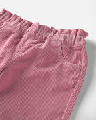 Toute-petit fille - Pantalon &agrave; enfiler en velours c&ocirc;tel&eacute; de coton biologique, image 3 sur 4 diapositives