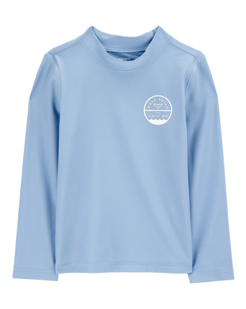 Toddler Whale Long Sleeve Rashguard - Blue, 