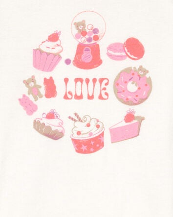 Toddler Sweet Treats Short-Sleeve Graphic Tee - White, 
