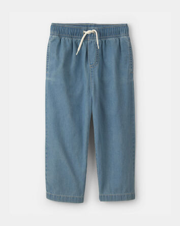 Tout-petit gar&ccedil;on - Pantalon &agrave; jambe droite en chambray - D&eacute;lav&eacute; clair, 