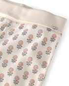 Baby Girl 2-Pack Organic Cotton Grow-With-Me Joggers, image 3 of 6 slides