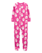 Kid 1-Piece Cupcake Fleece Footie Pyjamas, image 1 of 3 slides