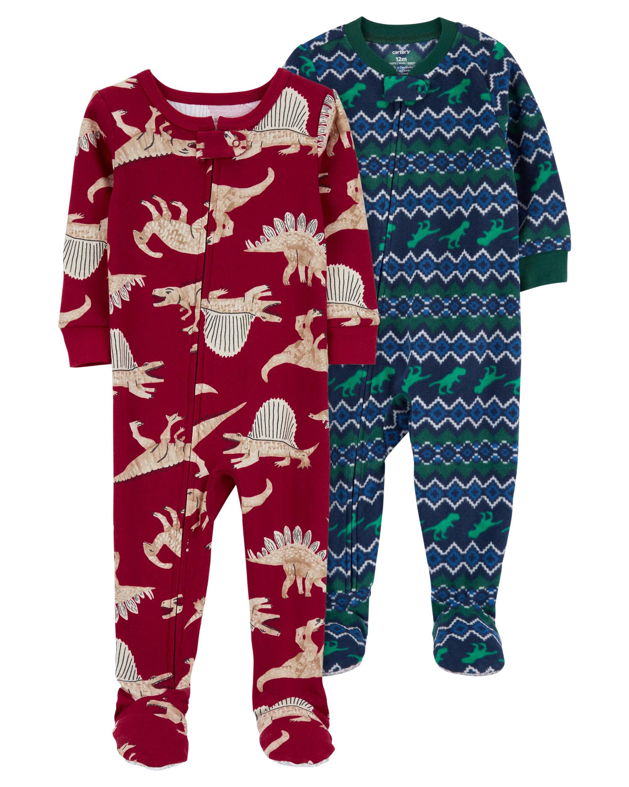 Multi Baby 2 Pack Footie 1 Piece Pyjamas Set Carter s Oshkosh Canada