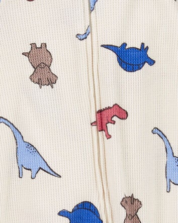 Baby Dinosaur 2-Way Zip Thermal Sleeper Pyjamas, 