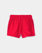 Baby Boy Twill Shorts - Red, image 2 of 4 slides