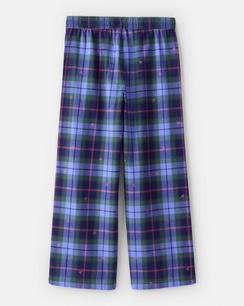 Filles - Pantalon en flanelle &agrave; motif &eacute;cossais, 