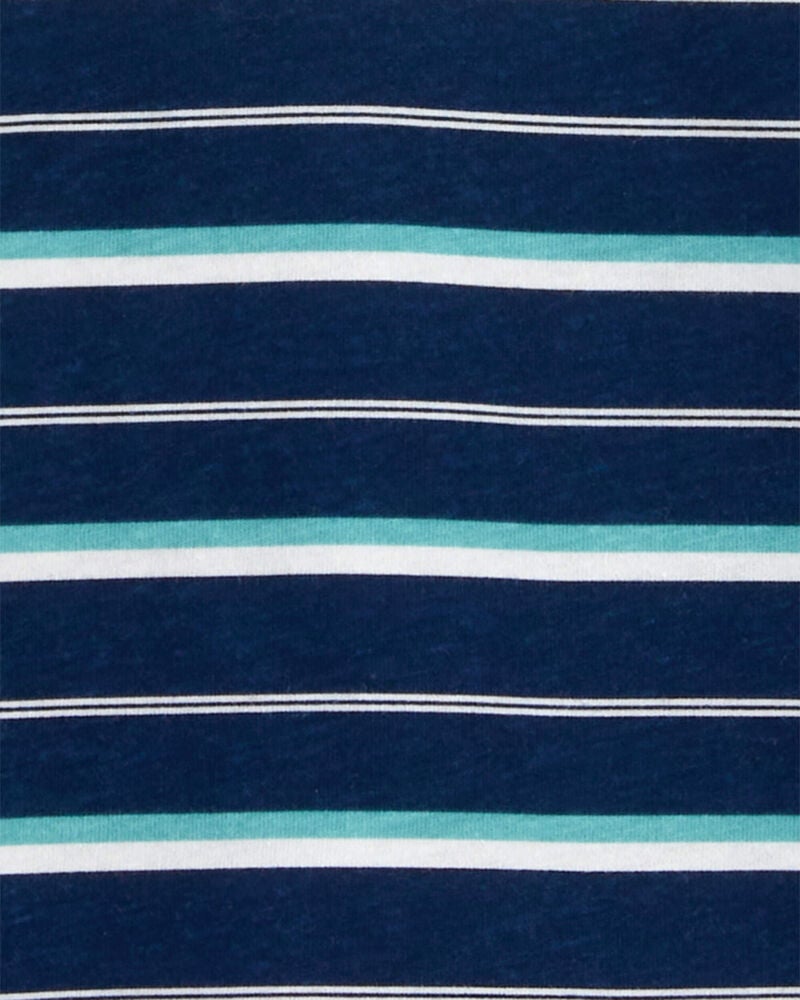 2-Piece Striped Hooded Tee & Canvas Pant Set, image 2 of 3 slides