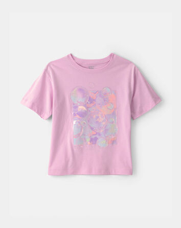 Girls Bubble Graphic Tee - Pink, 