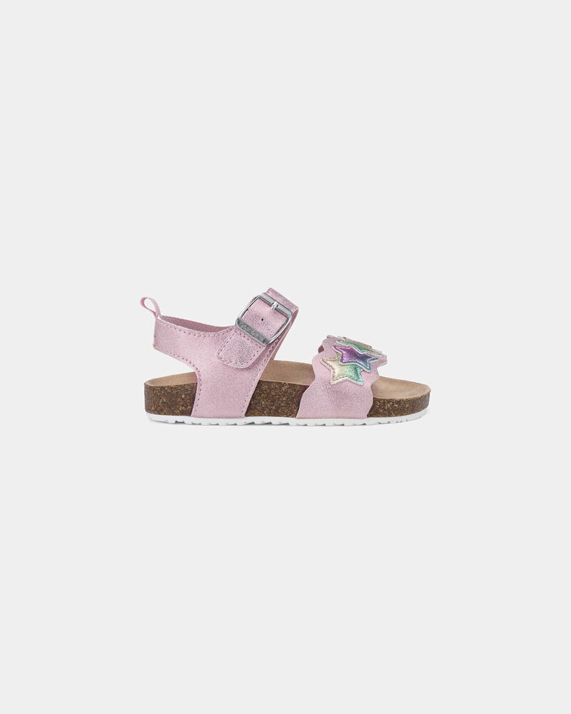 Toddler Girl Star Sandals - Pink, image 2 of 6 slides