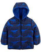 Fleece Lined Puffer Jacket, image 1 of 3 slides