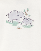 Bébé garçon - Ensemble 3 pièces à motifs d’éléphants, image 2 sur 5 diapositives