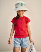 Toddler Girl Chambray Shorts - Blue, image 2 of 5 slides