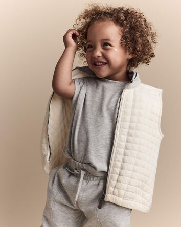 Toddler Girl Dolman-Sleeve Miriam Tee - Heather Grey, 
