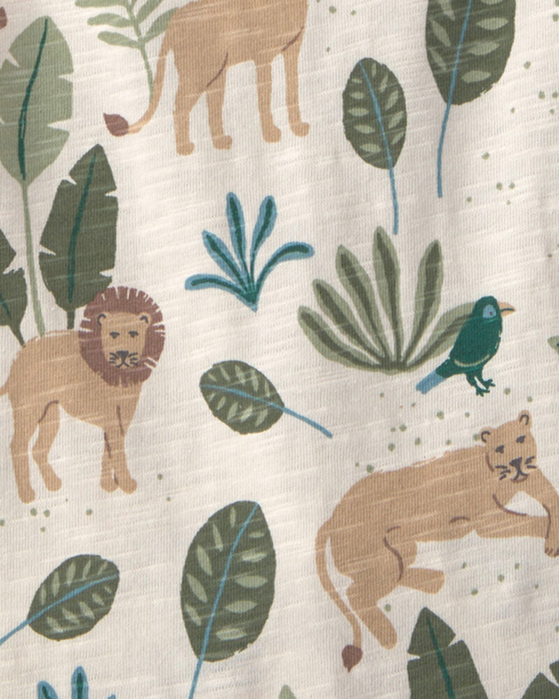 Baby Boy 2-Pack Romper Organic Cotton in Jungle, image 3 of 4 slides