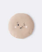 Toddler Girl Beret with Face Graphic - Tan, image 2 of 7 slides