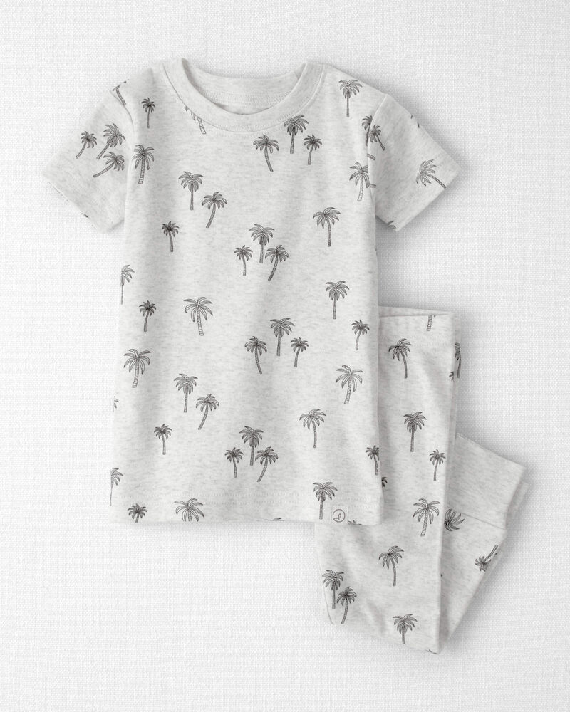 Baby 2-Piece Organic Cotton Pajamas in Palm Trees, image 1 of 4 slides