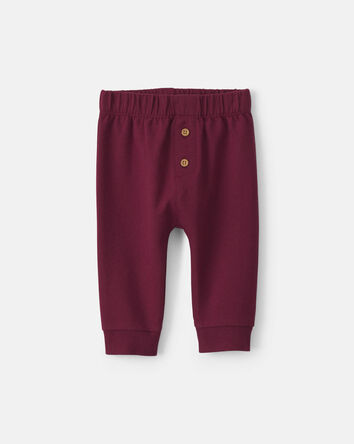 B&eacute;b&eacute; gar&ccedil;on - Ensemble 2 pi&egrave;ces cache-couche manches longues &laquo;Big Fan Of Mommy&raquo; et pantalon - Rouge/Cr&egrave;me, 