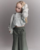 Toddler Girl Cardigan with Avenue Pockets - Light Blue, image 4 of 6 slides