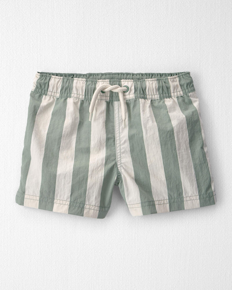 Tout-petit gar&ccedil;on - Short maillot de bain en mat&eacute;riaux recycl&eacute;s, rayures, image 1 sur 4 diapositives