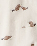 Baby Organic Cotton Sleep & Play Pyjamas in Beavers' Creek Print, image 3 of 4 slides