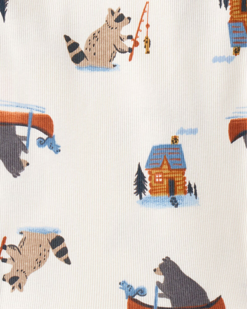 Toddler 2-Piece Woodland Creatures 100% Snug Fit Cotton Pyjamas, image 2 of 3 slides