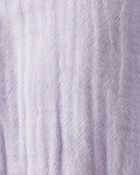 Baby Organic Cotton Gauze Overalls in Lilac, image 4 of 5 slides
