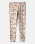 Kid Leopard Print Leggings, image 1 of 4 slides