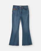Filles - Jean &agrave; jambe &eacute;vas&eacute;s en denim - D&eacute;lav&eacute; moyen, image 1 sur 4 diapositives