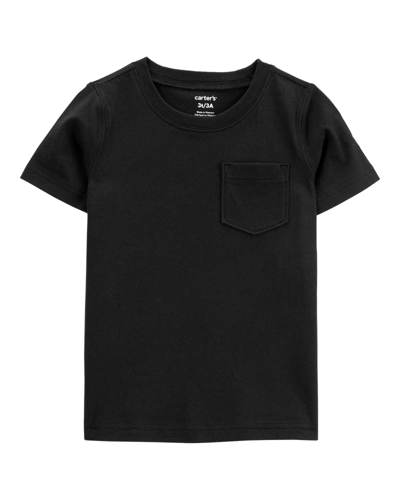 Toddler Solid Short-Sleeve Tee - Black, image 1 of 3 slides