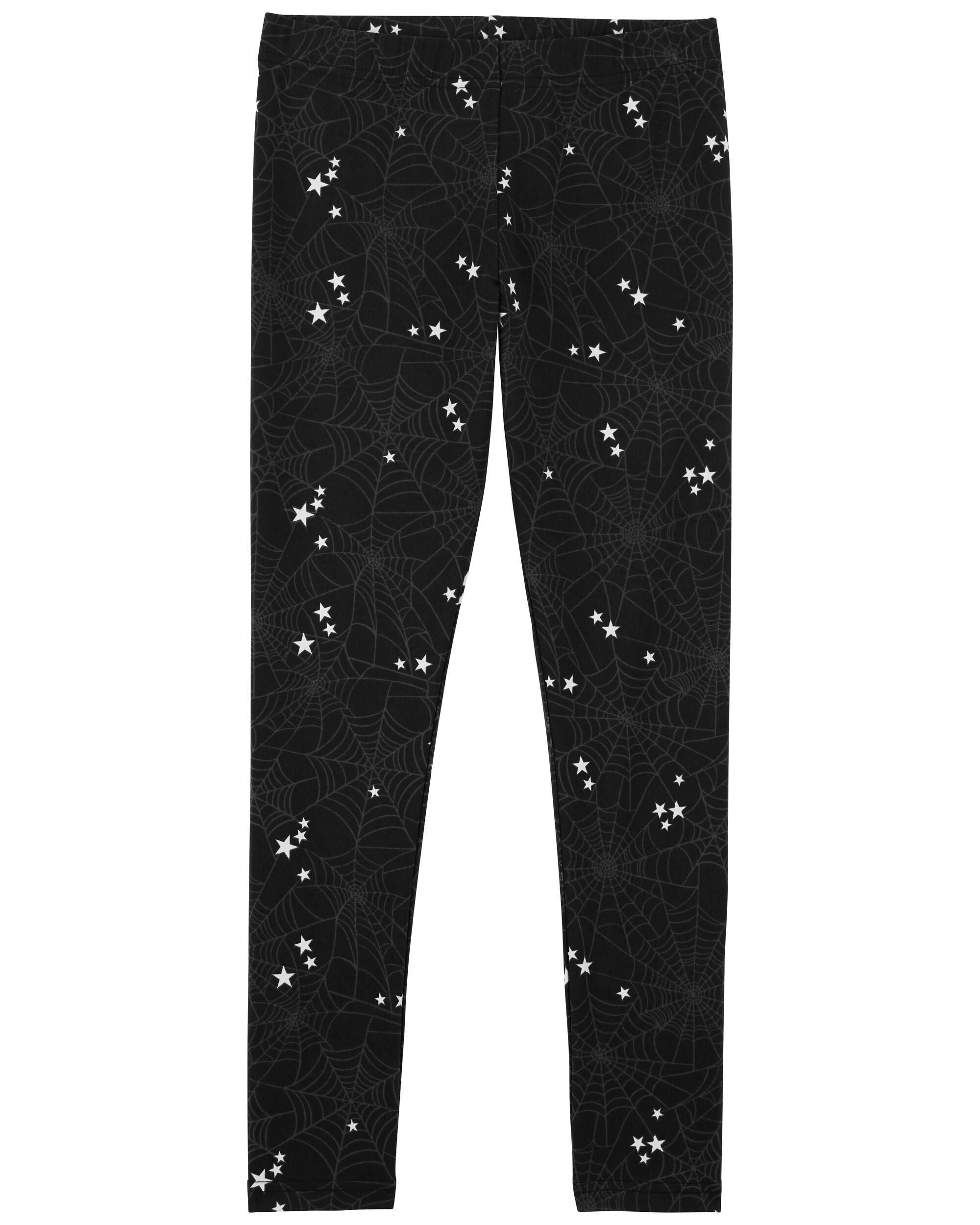 Black Halloween Spider Print Jersey Leggings Carter s Canada