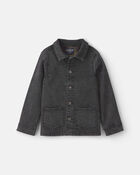 Boys Denim Utility Jacket - Black, image 1 of 7 slides