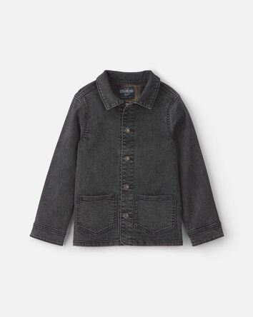Boys Denim Utility Jacket - Black, 