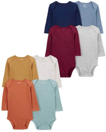 Baby 8-Pack Long-Sleeve Bodysuits, 