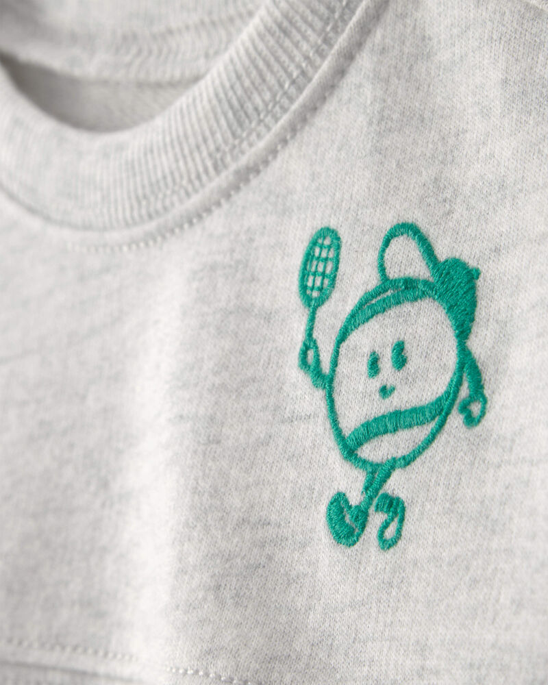 B&eacute;b&eacute; gar&ccedil;on - Ensemble de haut et de short de pickleball en 2 pi&egrave;ces - Gris, image 2 sur 4 diapositives