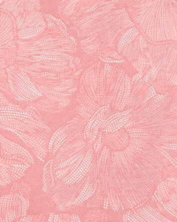 Kid Floral Ribbed Tank Top - Pink, 