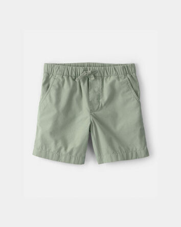 Boys Canvas Shorts - Green, 