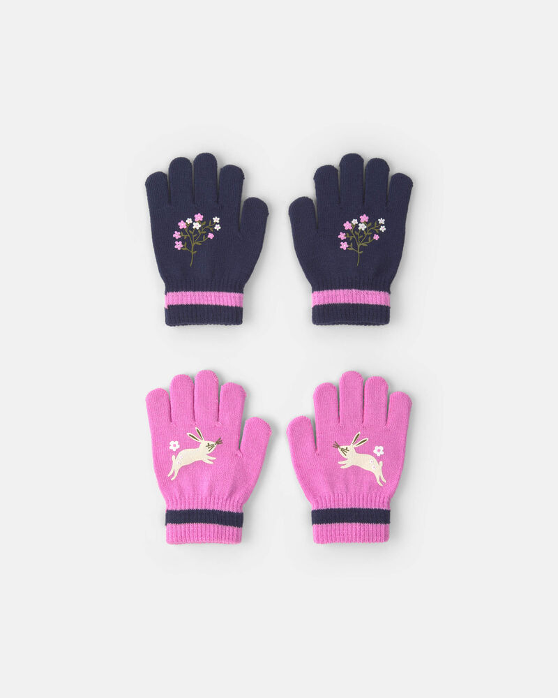Girls Kombi 2pk Mini Gloves - Bunny, image 1 of 1 slides