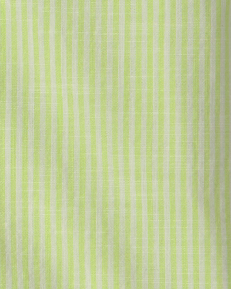 Toddler Boy 2-Piece Button-Down Top & Short Set - Green, image 2 of 3 slides