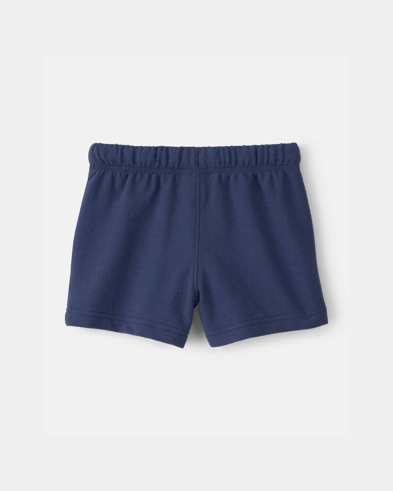 B&eacute;b&eacute; gar&ccedil;on - Shorts en Jersey bouclette - Bleu, image 2 sur 3 diapositives