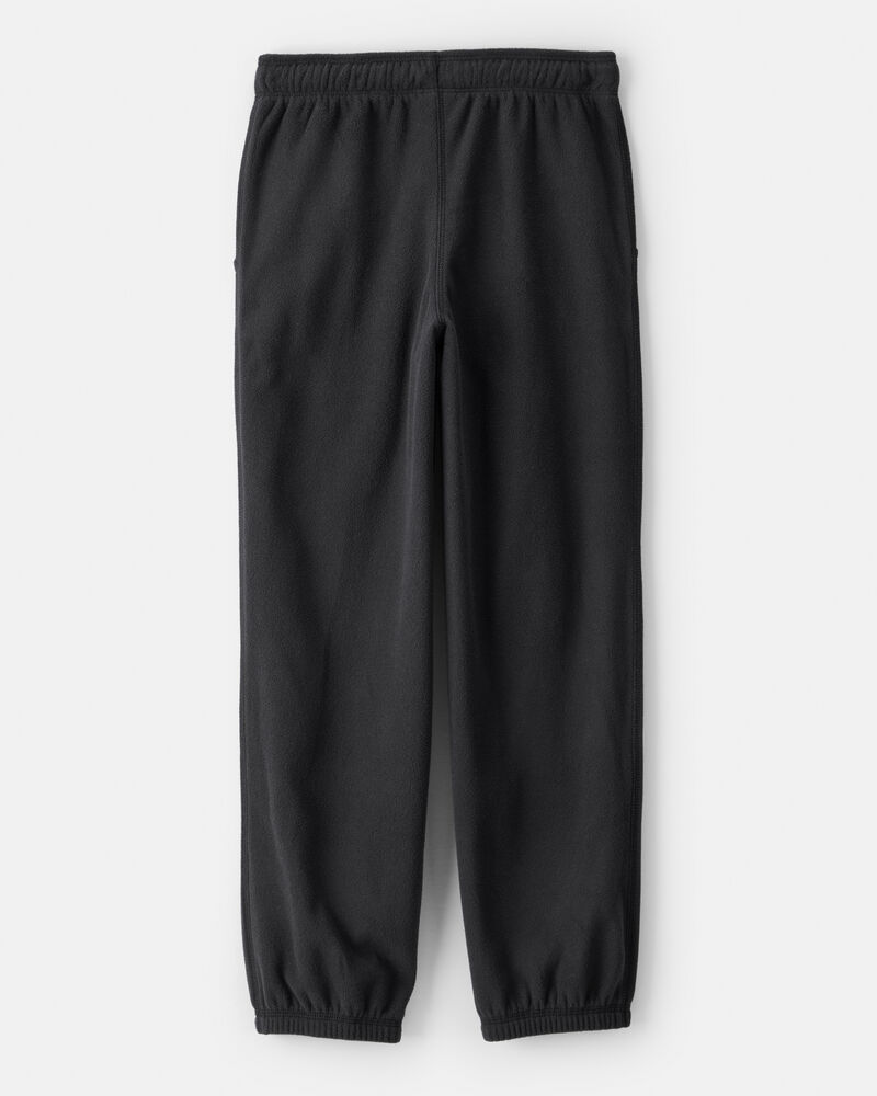 Boys Fleece Joggers - Black, image 2 of 4 slides