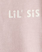 Baby Organic Cotton Lil' Sis Bubble Bodysuit, image 3 of 5 slides